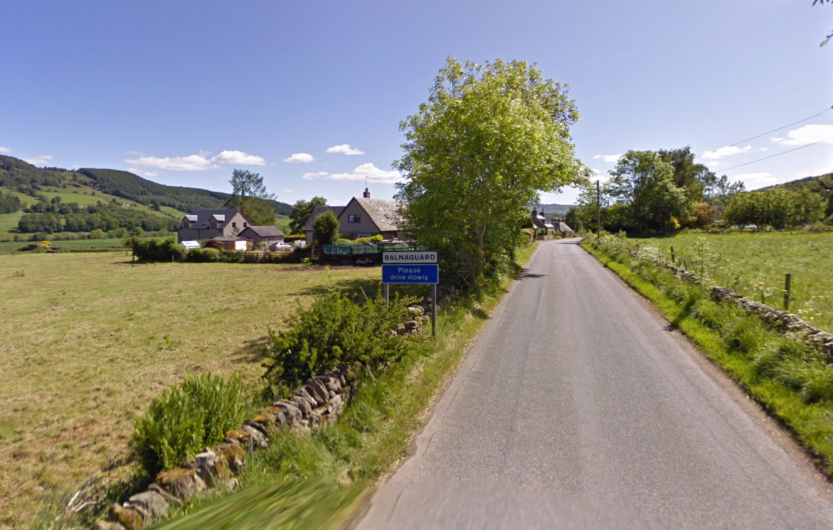 The village of Balnaguard, near Ballinluig.