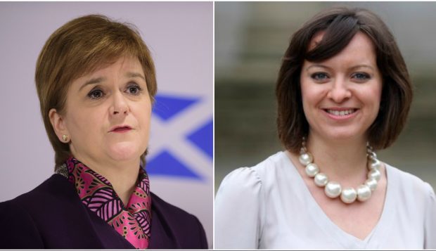 Nicola Sturgeon (left) and Jenny Marra