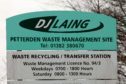 DJ Laing's waste management site at Petterden.
