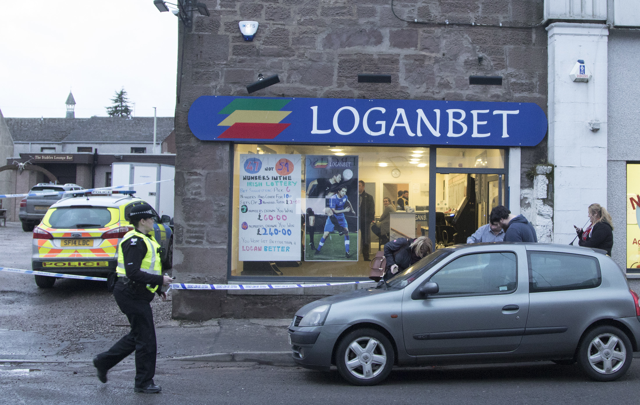 Police investigating at Loganbet.