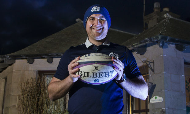 Arbroath man Iain Cooper caught the match-winning rugby ball at the end of Saturday’s Calcutta Cup victory at Murrayfield.