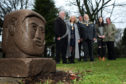 A correspondent says Sleepyhillock Cemetery at Montrose is being sadly neglected. It is pictured here at the unveiling of a sculpture to commemorate artist Adam Christie in 2016.