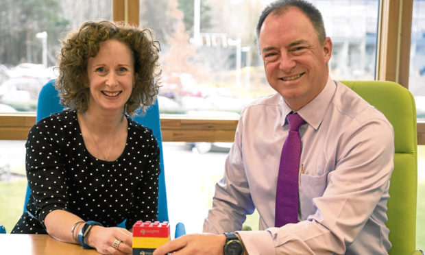 Insights Group CEO Andy Lothian with new Insights Learning and Development chief executive Fiona Logan