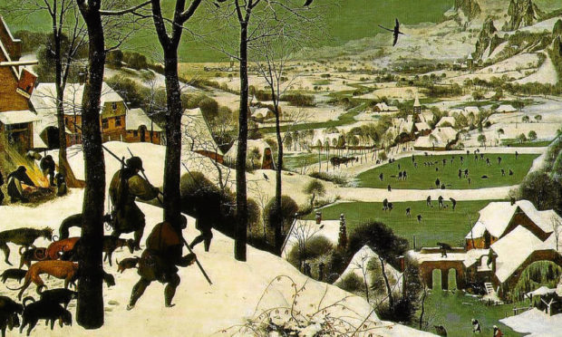 Pieter Bruegel the Elder’s 1565 painting, The Hunters In The Snow.