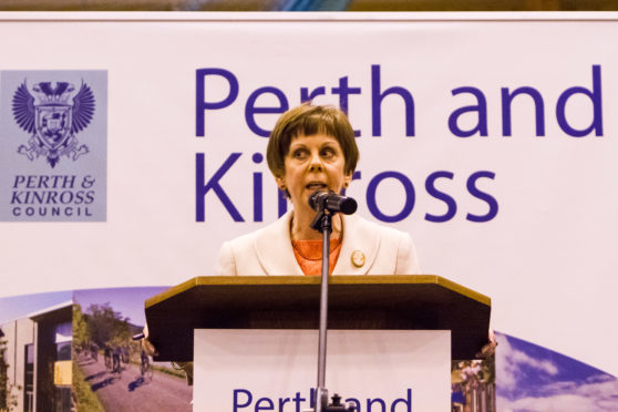 Bernadette Malone at a recent Perth and Kinross Council election count.