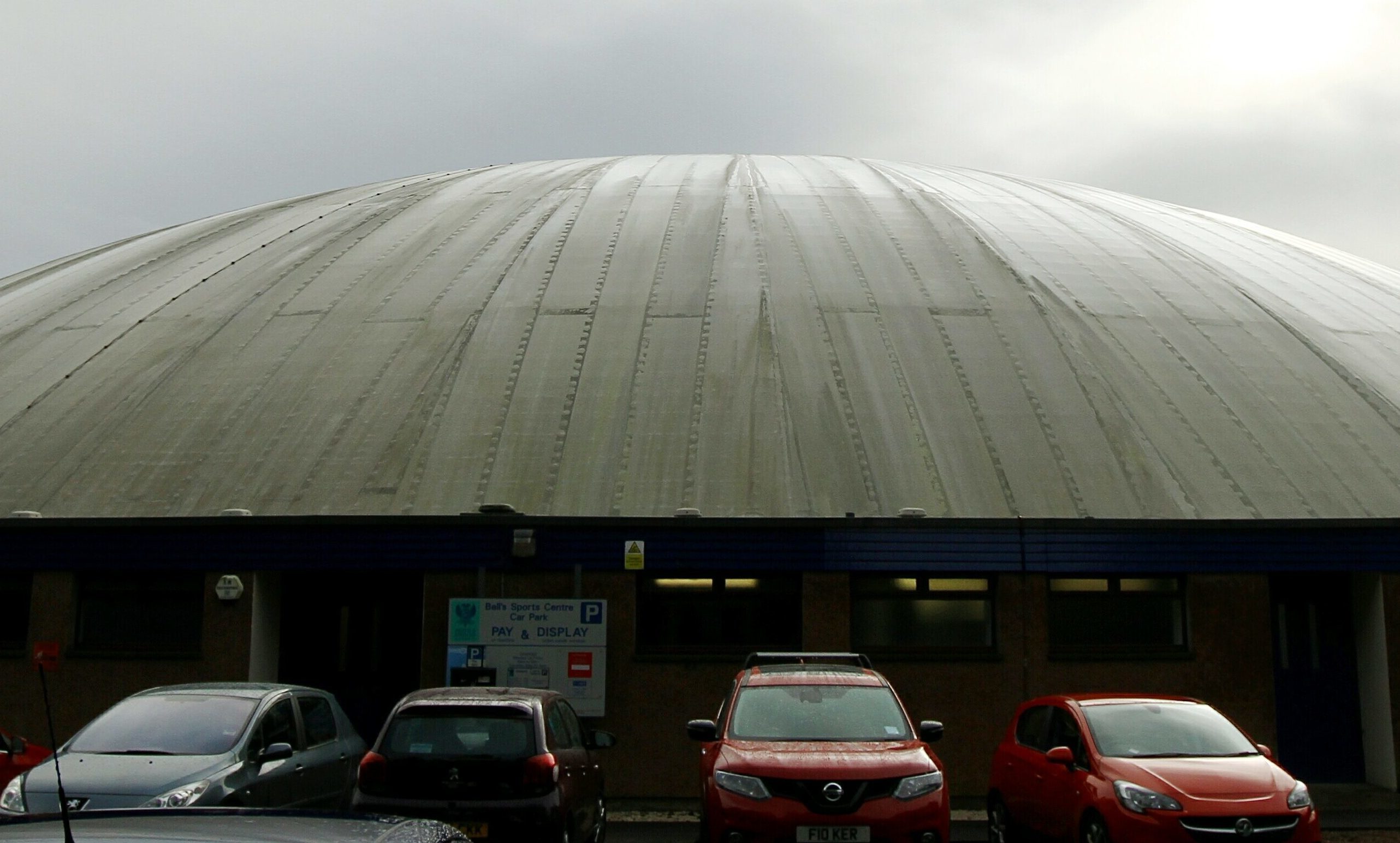 The dome of the Bell's Sports Centre in Perth.