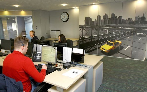 Picture shows the offices of Tele Taxis in Dundee