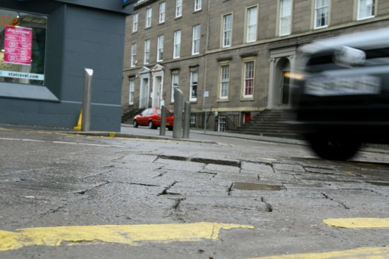 The uneven surface on Nethergate.