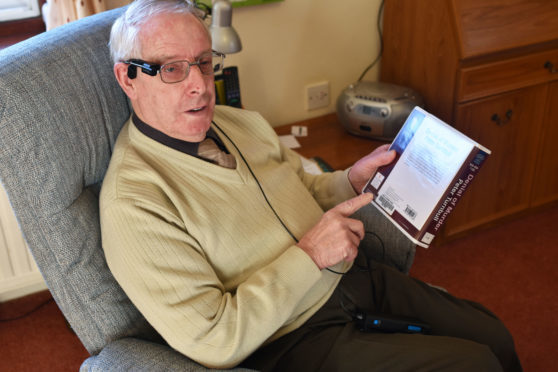 Rod MacLaren was given the glasses by charity Scottish War Blinded.