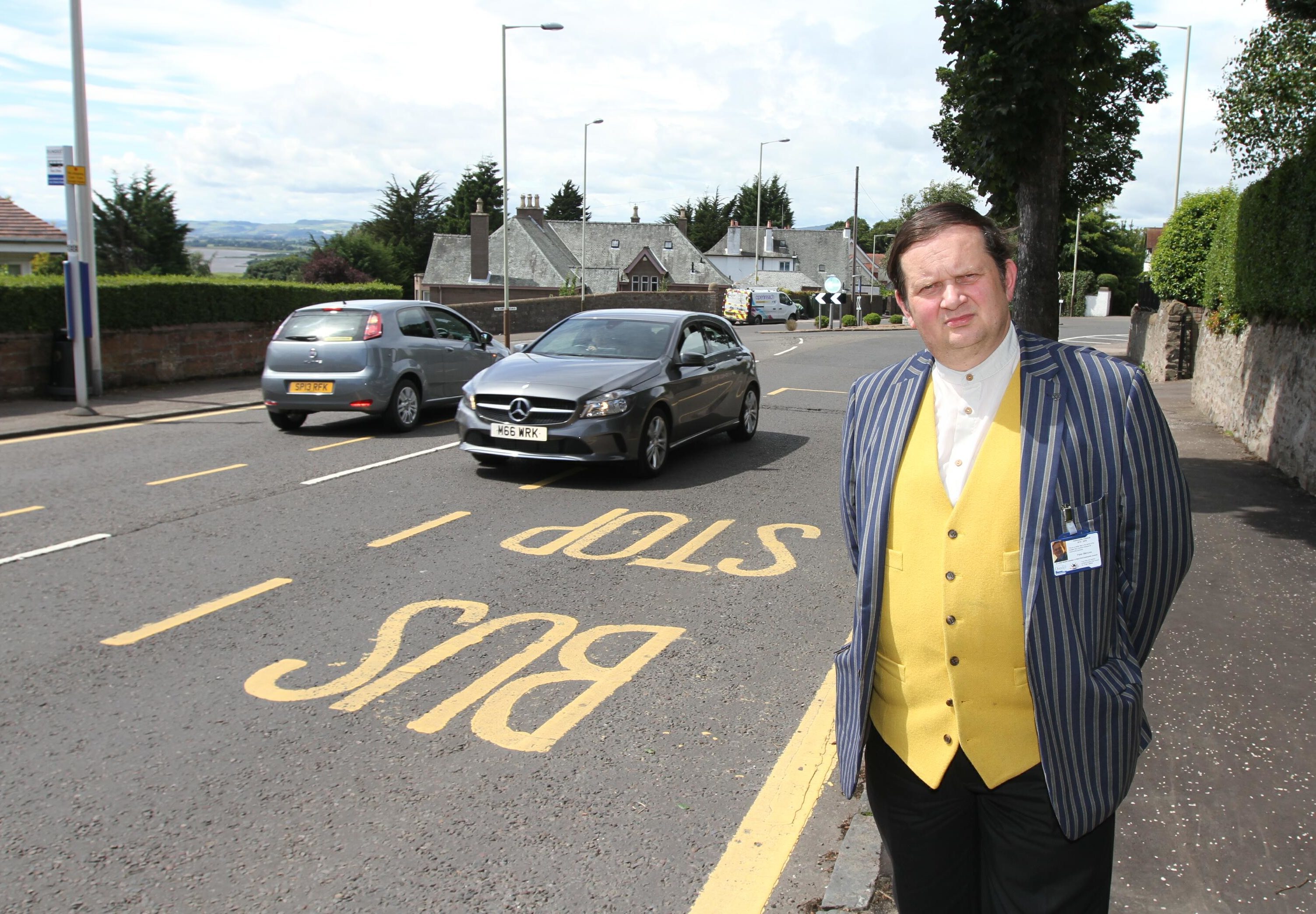West End Community Council chair Peter Menzies pictured on Blackness Road, an area which could benefit under the new brand proposals.