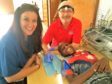 Elaine Harris and Stuart Little with a patient in Cape Verde.