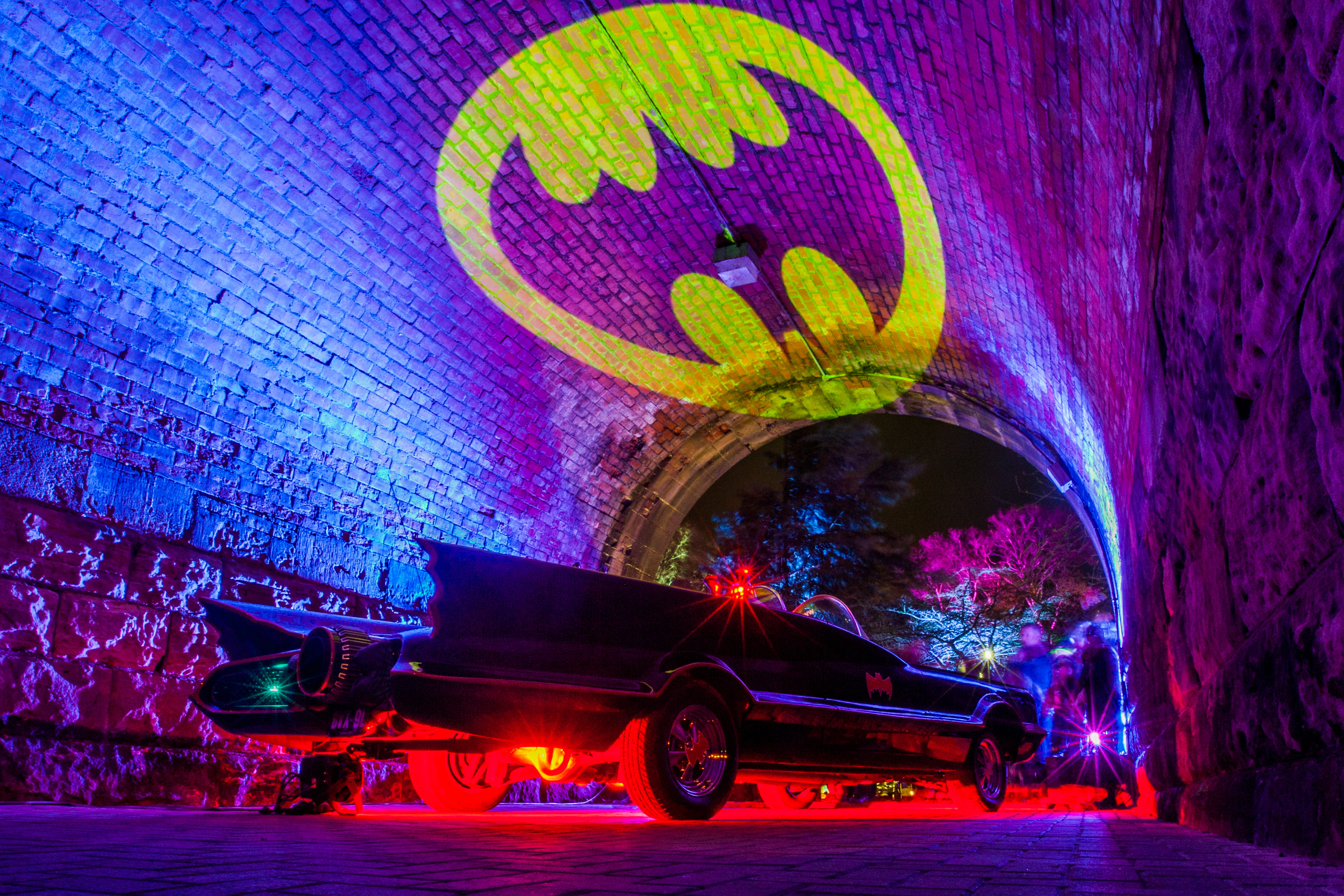 The Batmobile was among the highlights during the Superhero nights.