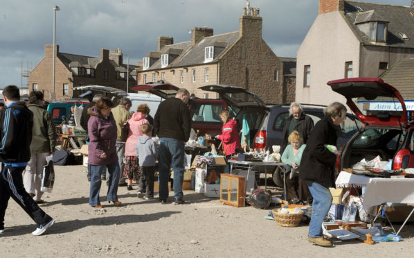 A car boot sale.