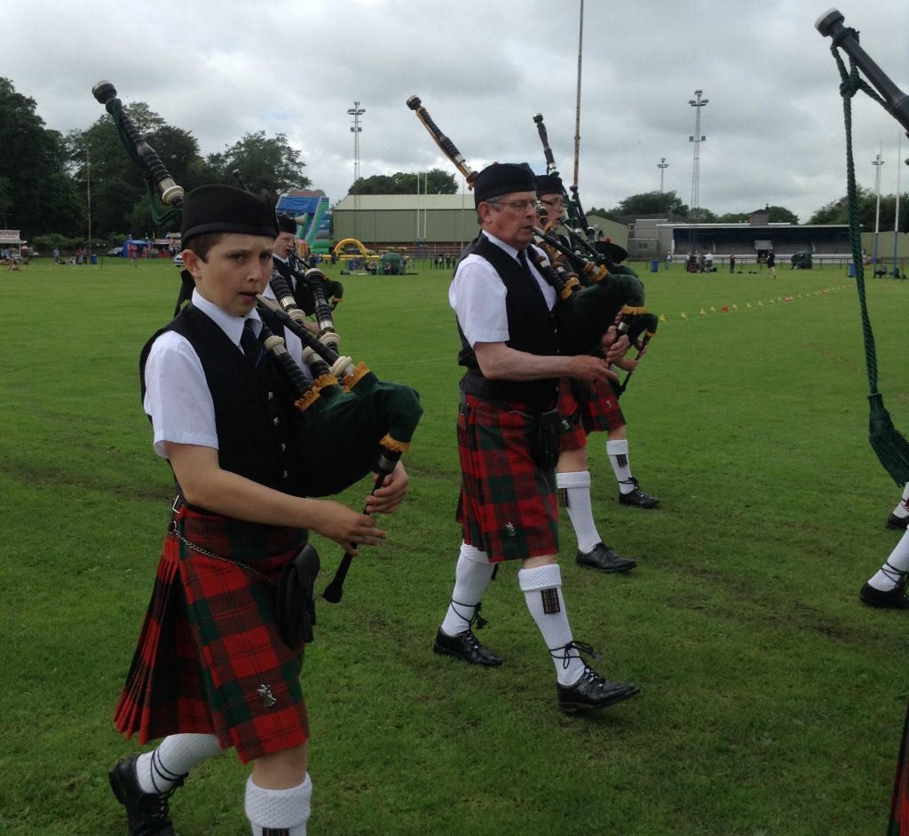 Douglas has performed at highland games and childrens galas in Cupar