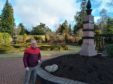 Councillor Peter Barrett beside damaged flower beds at Rodney Gardens, Perth in the wake of a spate of anti-social behaviour in the city.