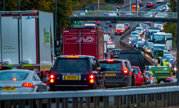 The Forfar Road passing Fintry. Xplore has said it wants to avoid regular congestion there.