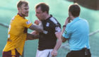 Paul McGowan in the thick of the action on Saturday.