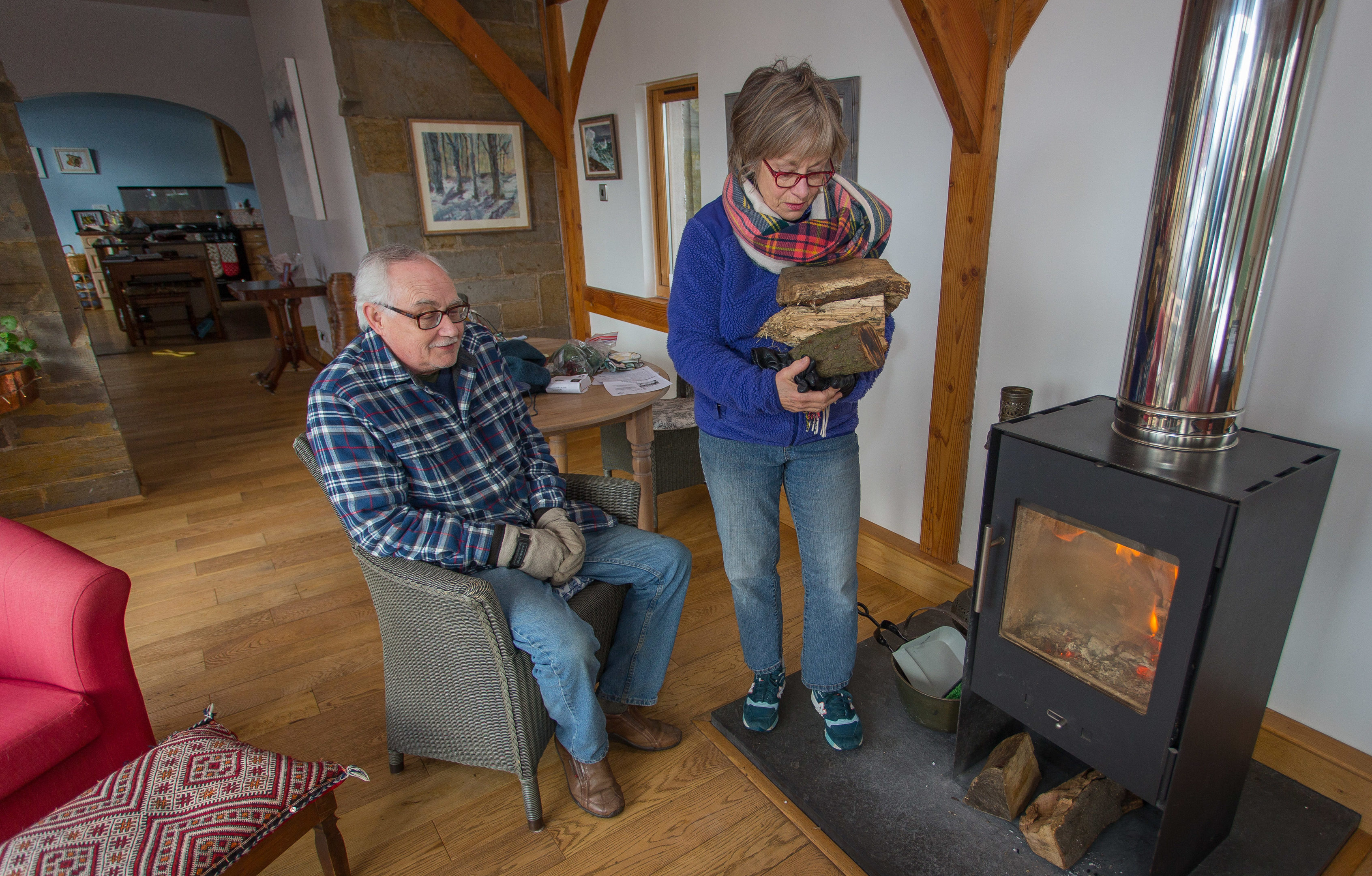 Ellen Colingsworth and Roger Mason have no gas to cook, heat or hot water their home after the delivery for Saturday failed to appear.