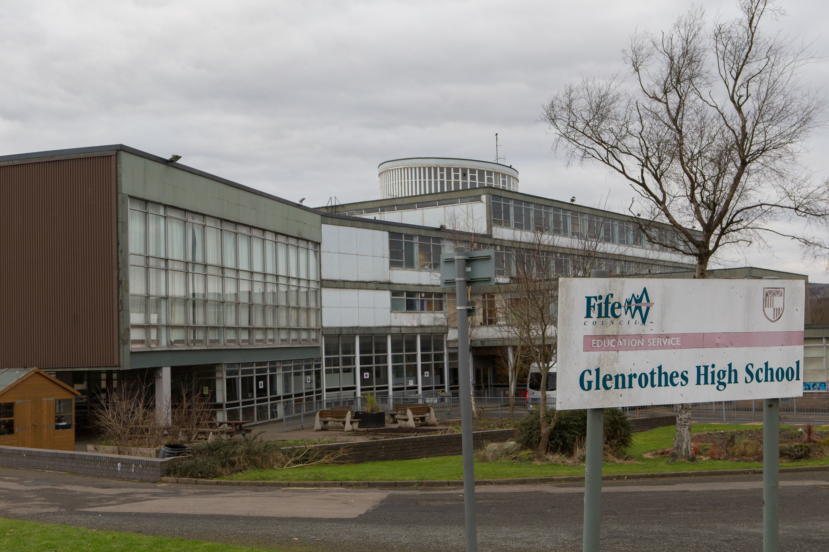 Police attended Glenrothes High School