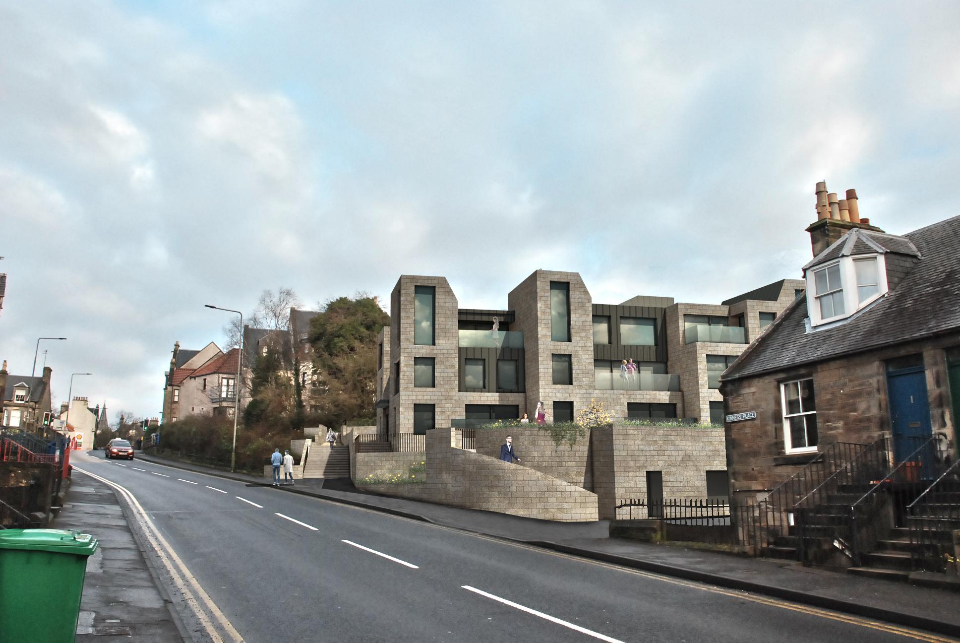 An artist's impression of how the proposed apartments could look.