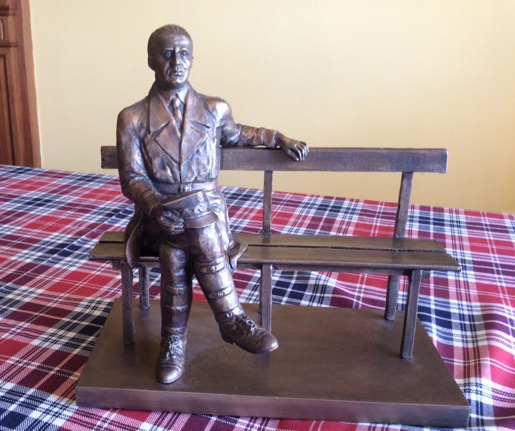 The maquette of the proposed Maczek statue
