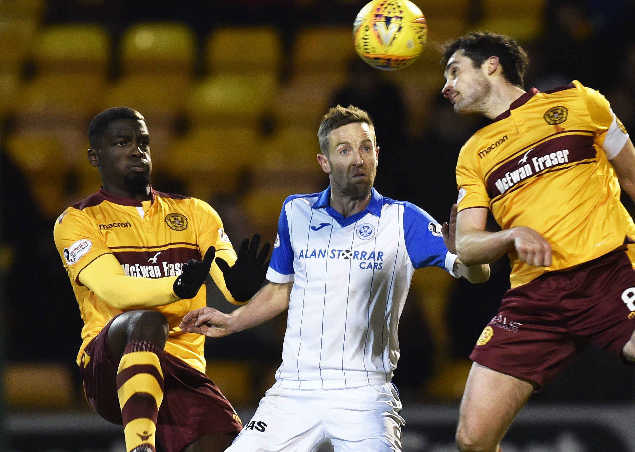 Steven MacLean in action at Motherwell.