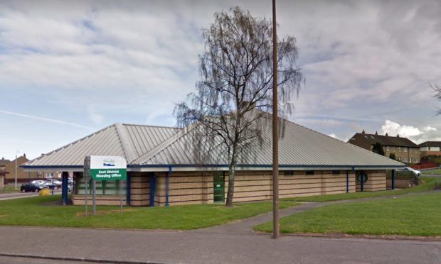 The Dundee East Housing Office on Pitkerro Road.