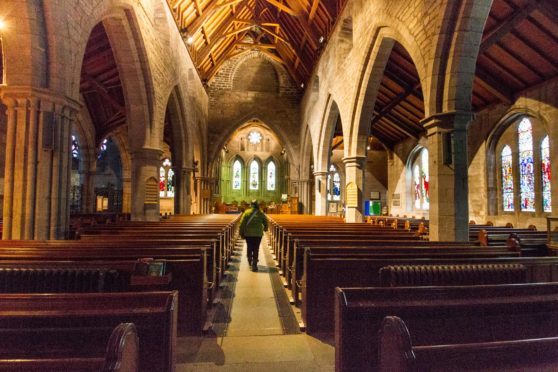 The interior of the cathedral.