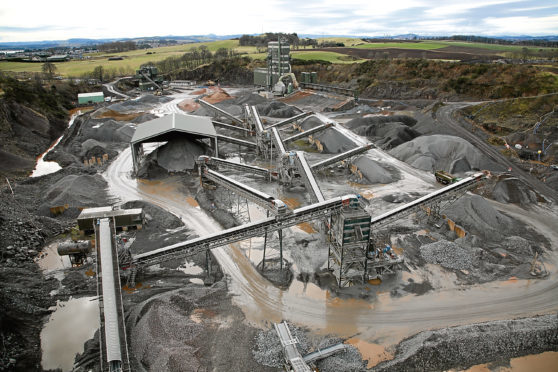 Breedon's Ethiebeaton quarry site in Angus.