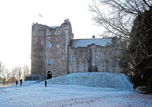 Doune Castle, Perthshire, one of the major locations for the hit TV show, Outlander, has seen a huge increase in visitor numbers.