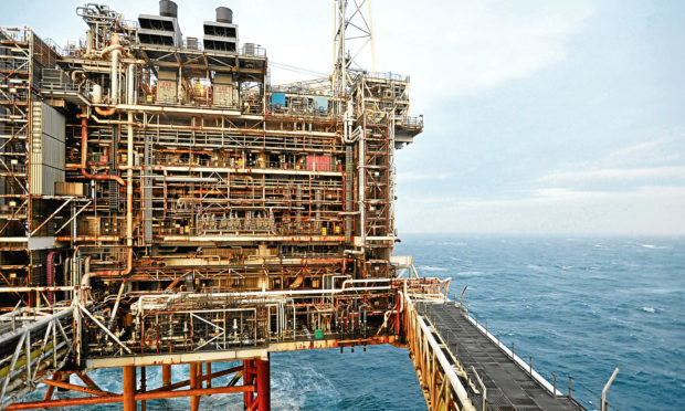 A section of the BP ETAP field development in the North Sea