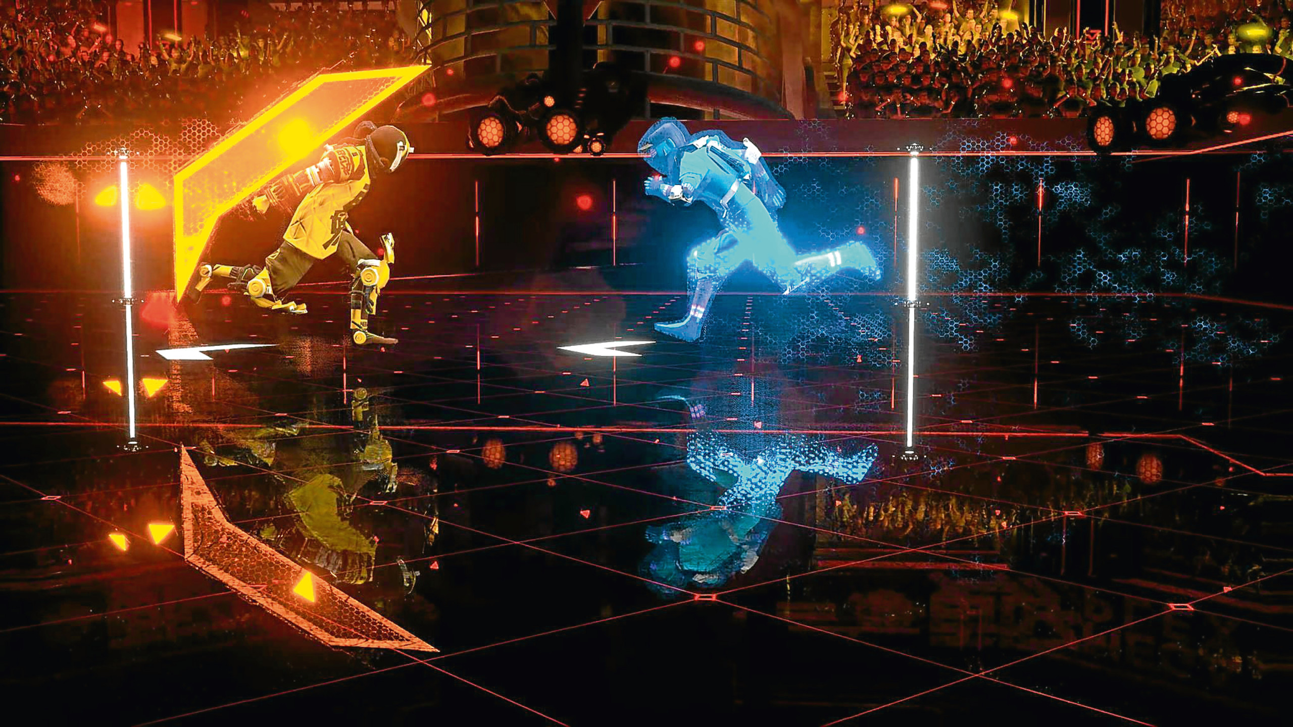 Laser League, produced by Roll7, who were supported by the UK Games Fund.