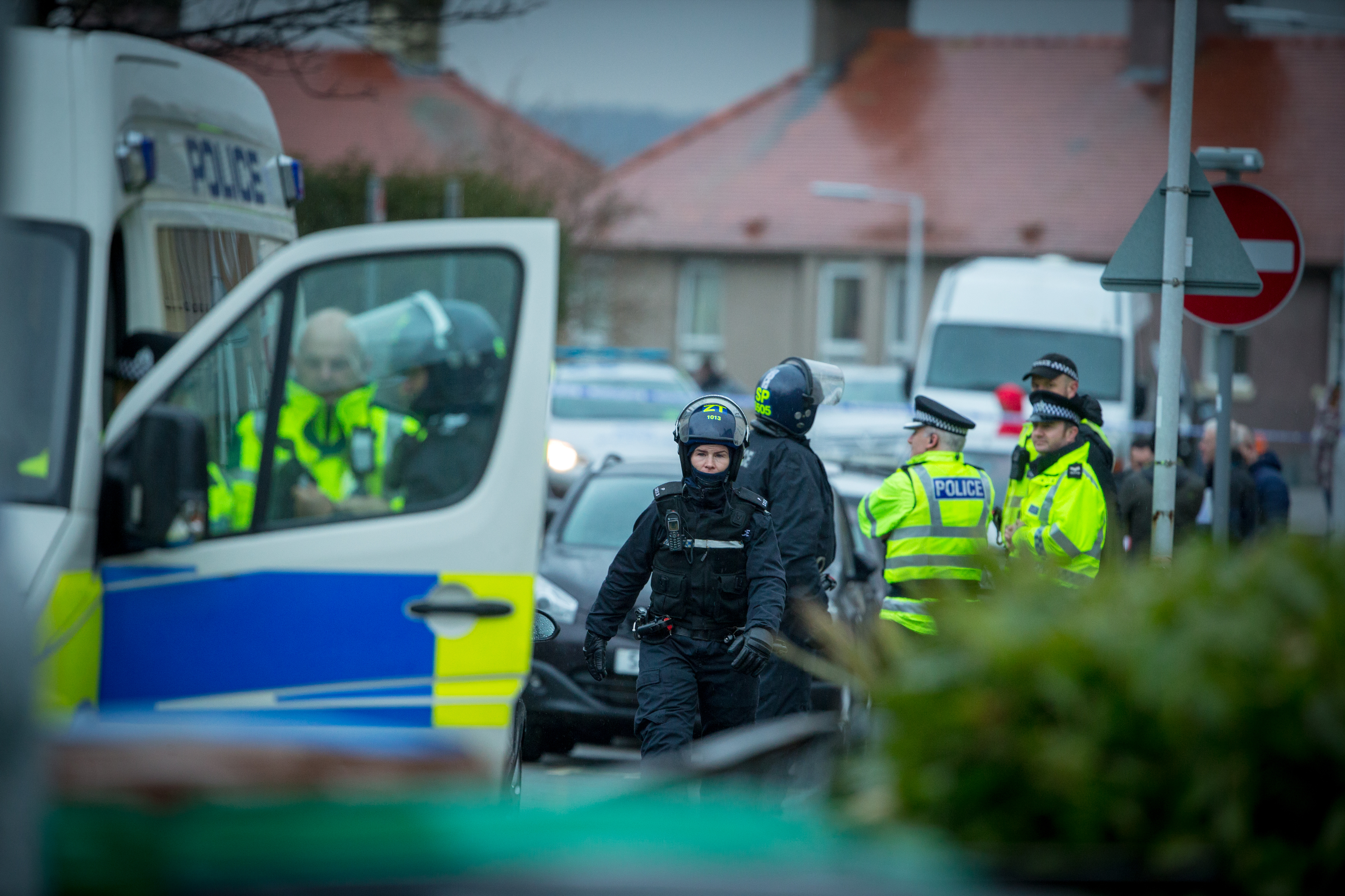 The police incident in Burntisland.