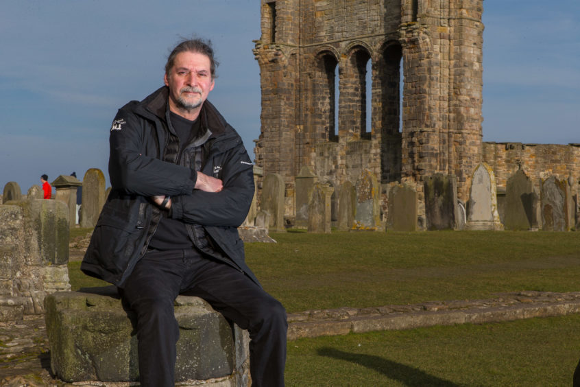 Richard Falconer, author and Ghost Tour Operator at St Andrews Cathedral