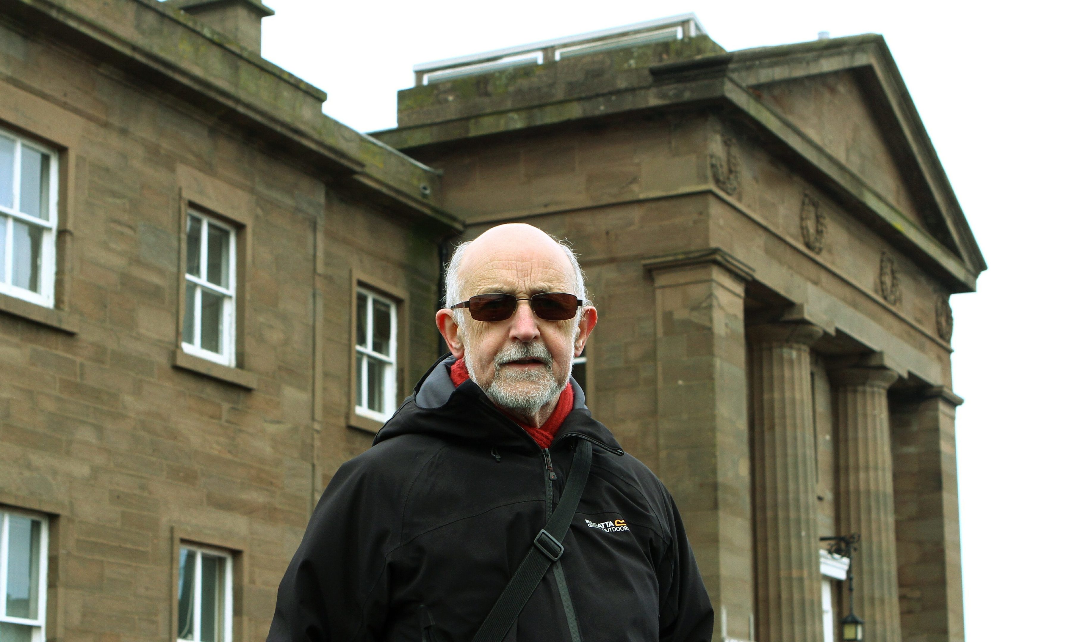 Local historian and author Forbes Inglis outside Montrose Royal Infirmary.