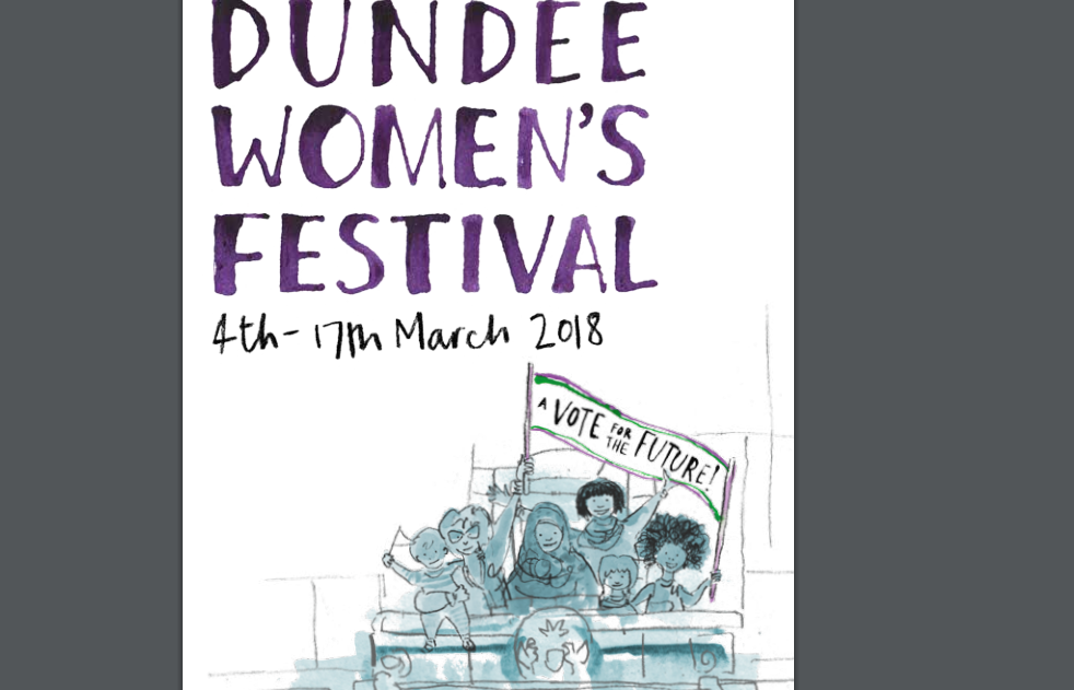 The festival programme cover, designed and illustrated by Laura Darling