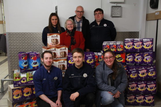Tesco staff donate Easter eggs to Bethany Christian Trust