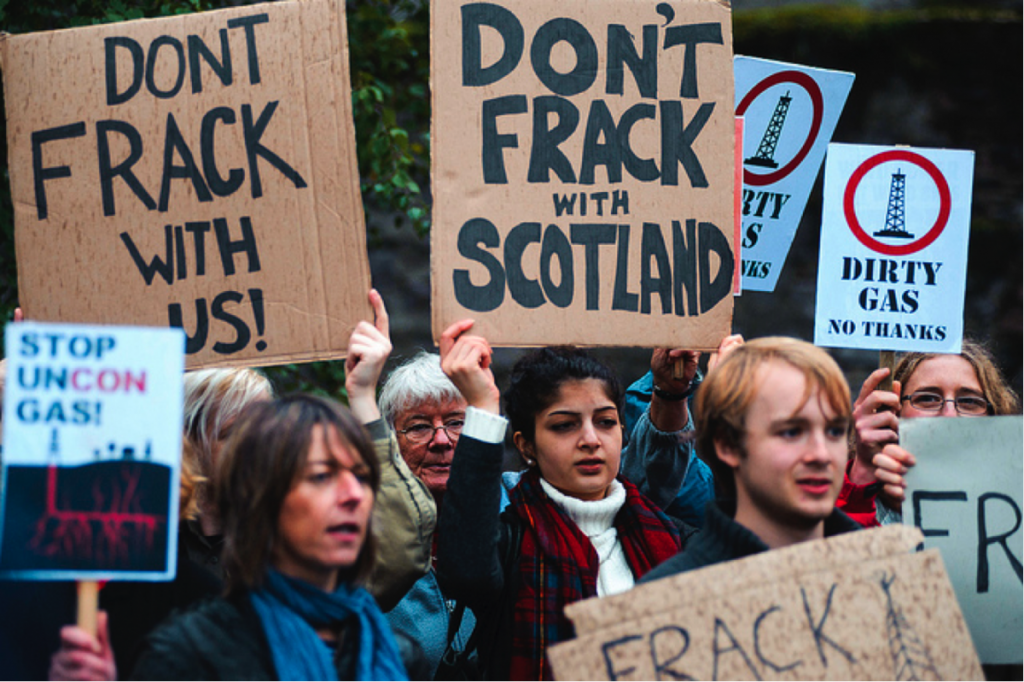 Anti-fracking protests