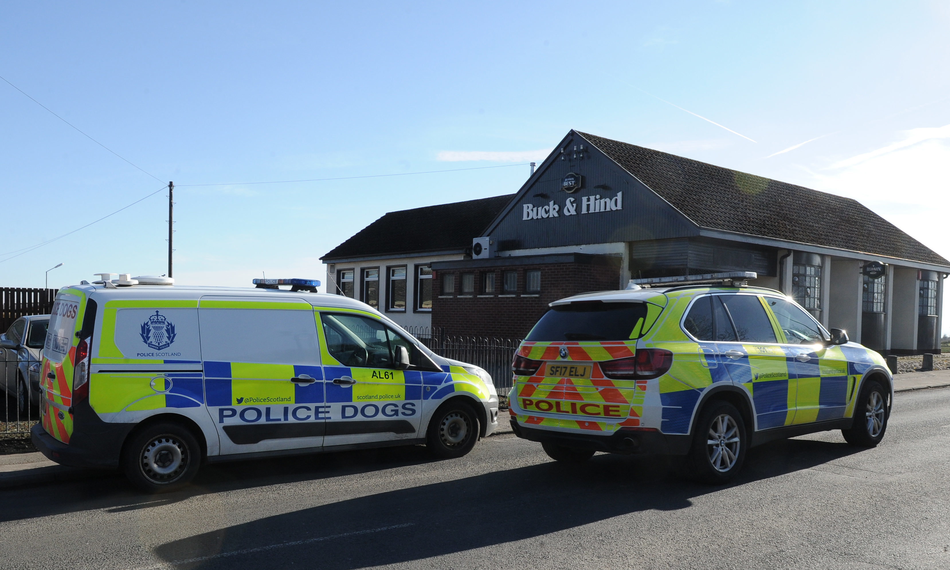 Police attend the incident in Buckhaven