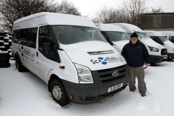 George Scullion of Scottish Blue Minibus hire which is taking over the Taxicard scheme which offers a discount to disabled people.