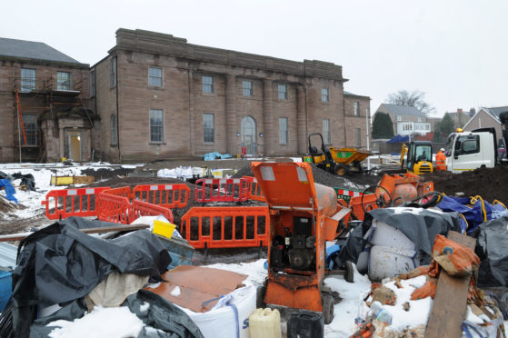 The latest stage of work on the former Chapelpark Primary School.