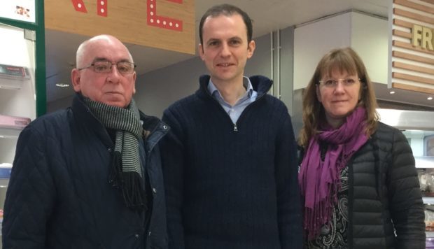 Ken Scott, Stephen Gethins and Councillor Karen Marjoram who is helping Ken with the issues he has raised more locally.