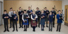 Taking part in the bagpipe section youngsters from Perth Academy, Strathallan, Perth and District Pipe Band, Kinross and District Pipe Band, and Craigclowan School.