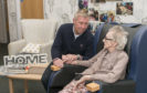 Betty Harris is pictured with her son Graeme at Beechgrove care home.