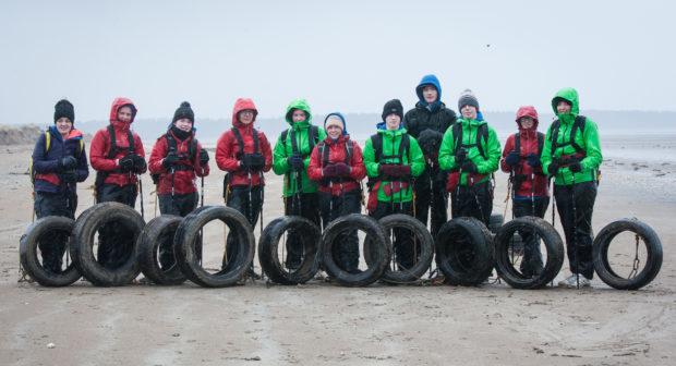 From left: Louise Mcleary, Carla Masterton, Morgan Adam, Megan Hargrieve, Lauren Scott, Hannah Reid, Connor Harper, Daniel Pratt, Keiran Burns, Carrie Wotherspoon and Daisy George