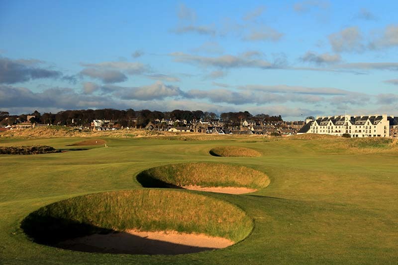 The Championship Links at Carnoustie Golf Club.