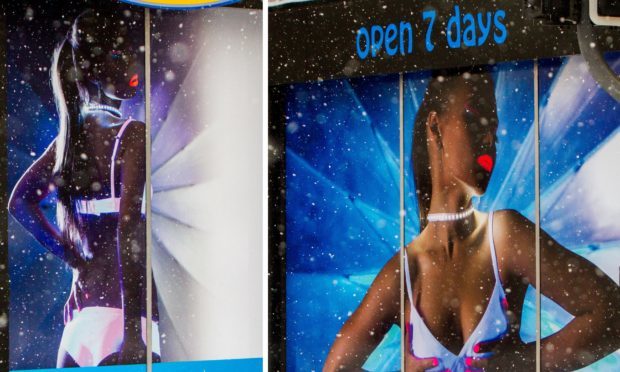 The "sexualised" shop front images in Perth