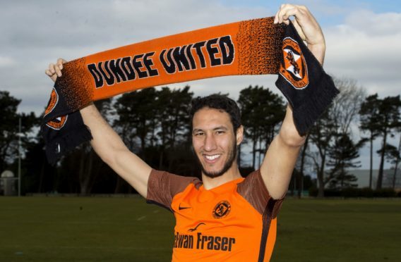 22/03/18 
 ST ANDREWS 
 Dundee Utd's new signing defender Bilel Mohsni.