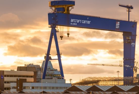 Babcock International's yard at Rosyth