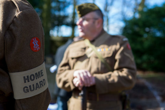 Re-enactment soldiers at the Defend Fife Festival launch